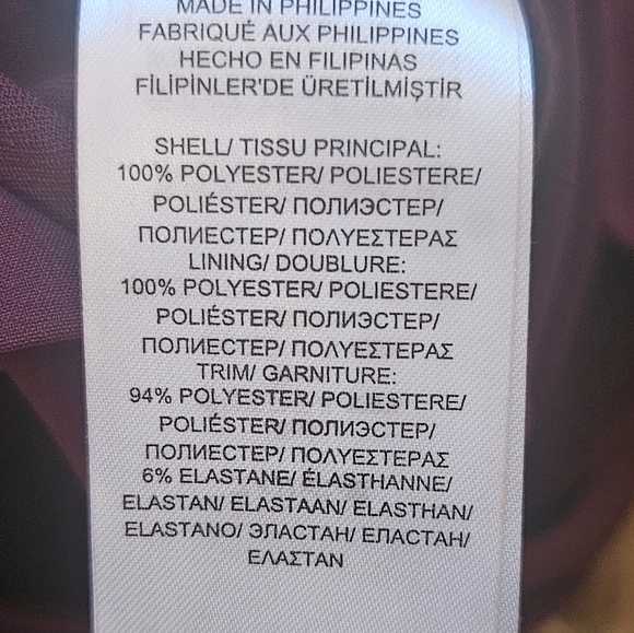 New W Tags LAUREN RALPH LAUREN BurgundyBell Sleeve V-neck Drawstring Jumpsuit 12 - Picture 14 of 14